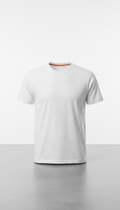 White Cotton Crewneck Custom Shirt